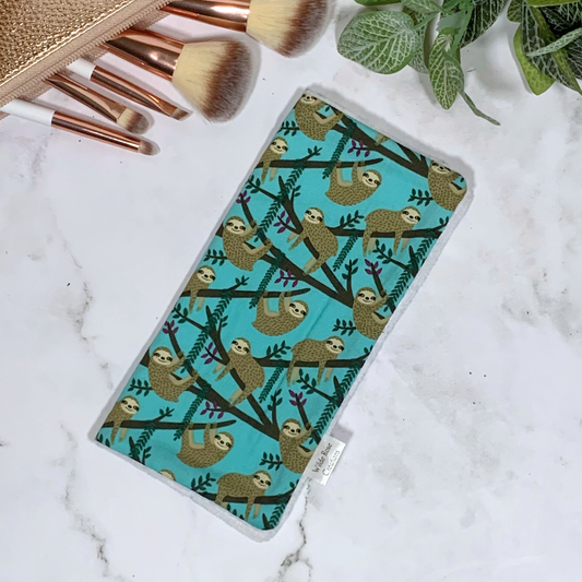 Aqua Sloths Face Washer