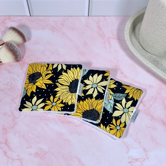 Black Sunflower Makeup Wipes 3pk