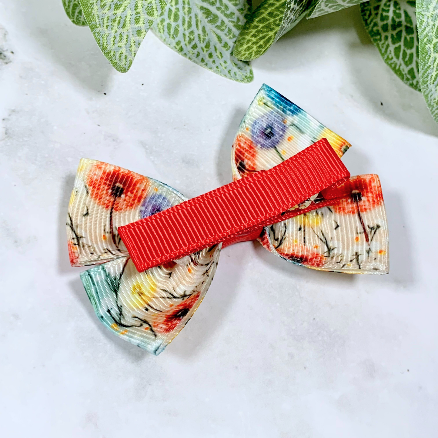 Dandelion Small Bow Hair Clip