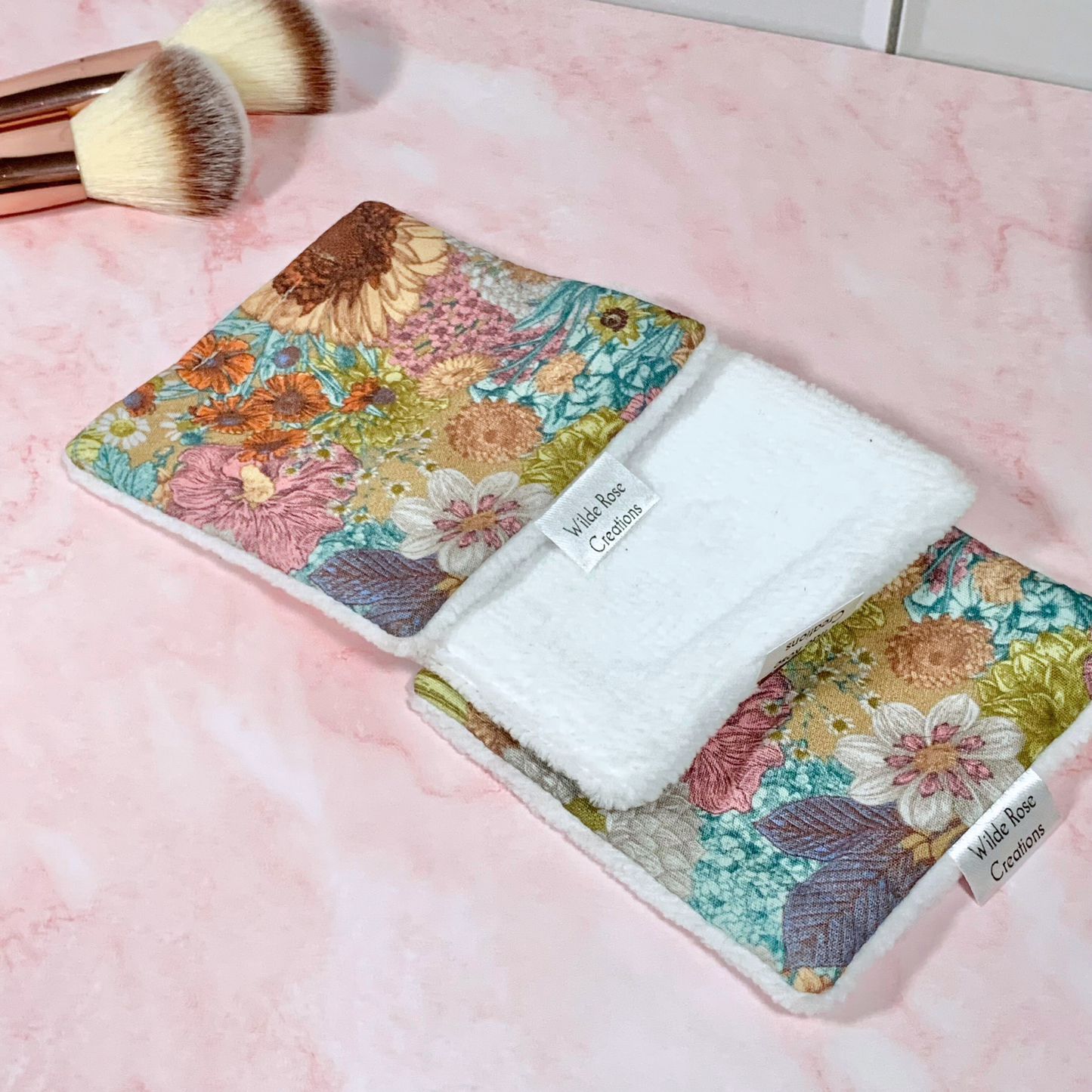 Earthy Floral Makeup Wipes 3pk