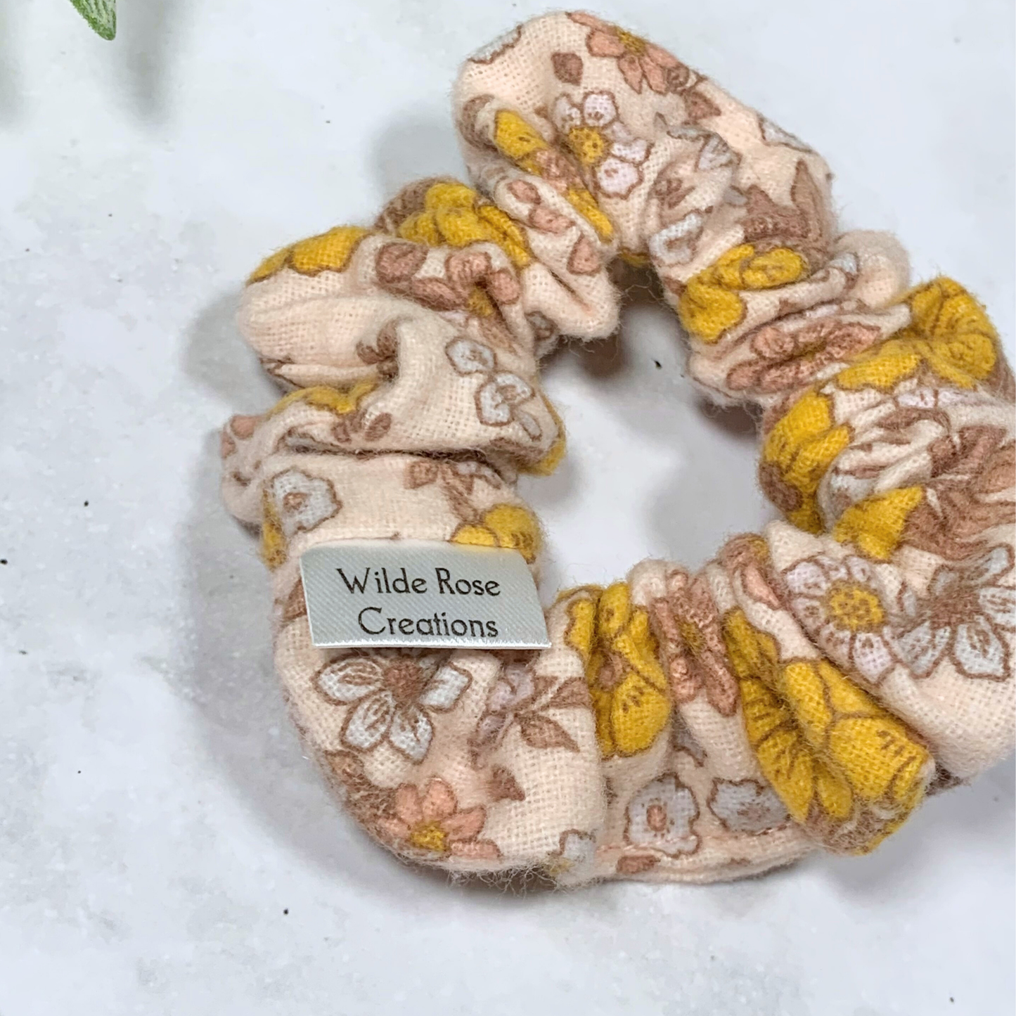 Flannel Floral Petite Scrunchie