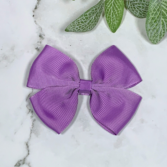 Grape Medium Bow Hair Clip