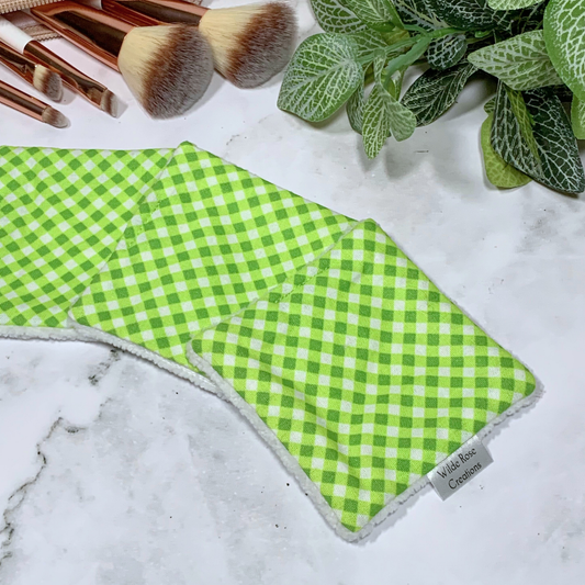 Green Check Makeup Wipes 3pk