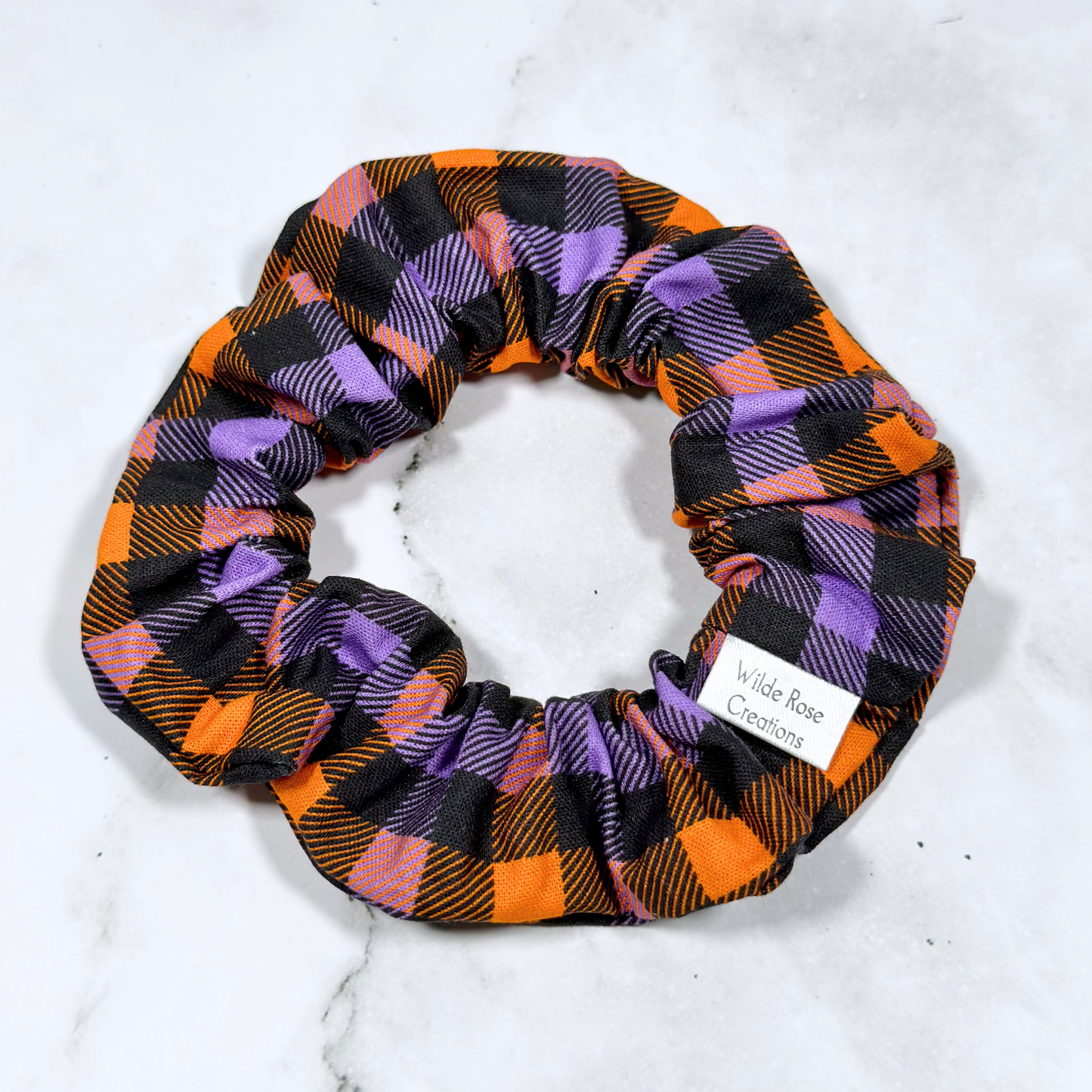 Halloween Check Regular Scrunchie