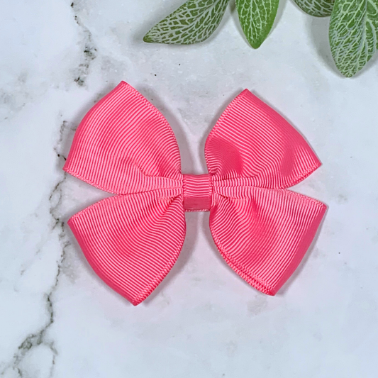 Hot Pink Medium Bow Hair Clip