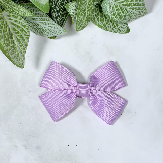 Light Orchid Small Bow Hair Clip