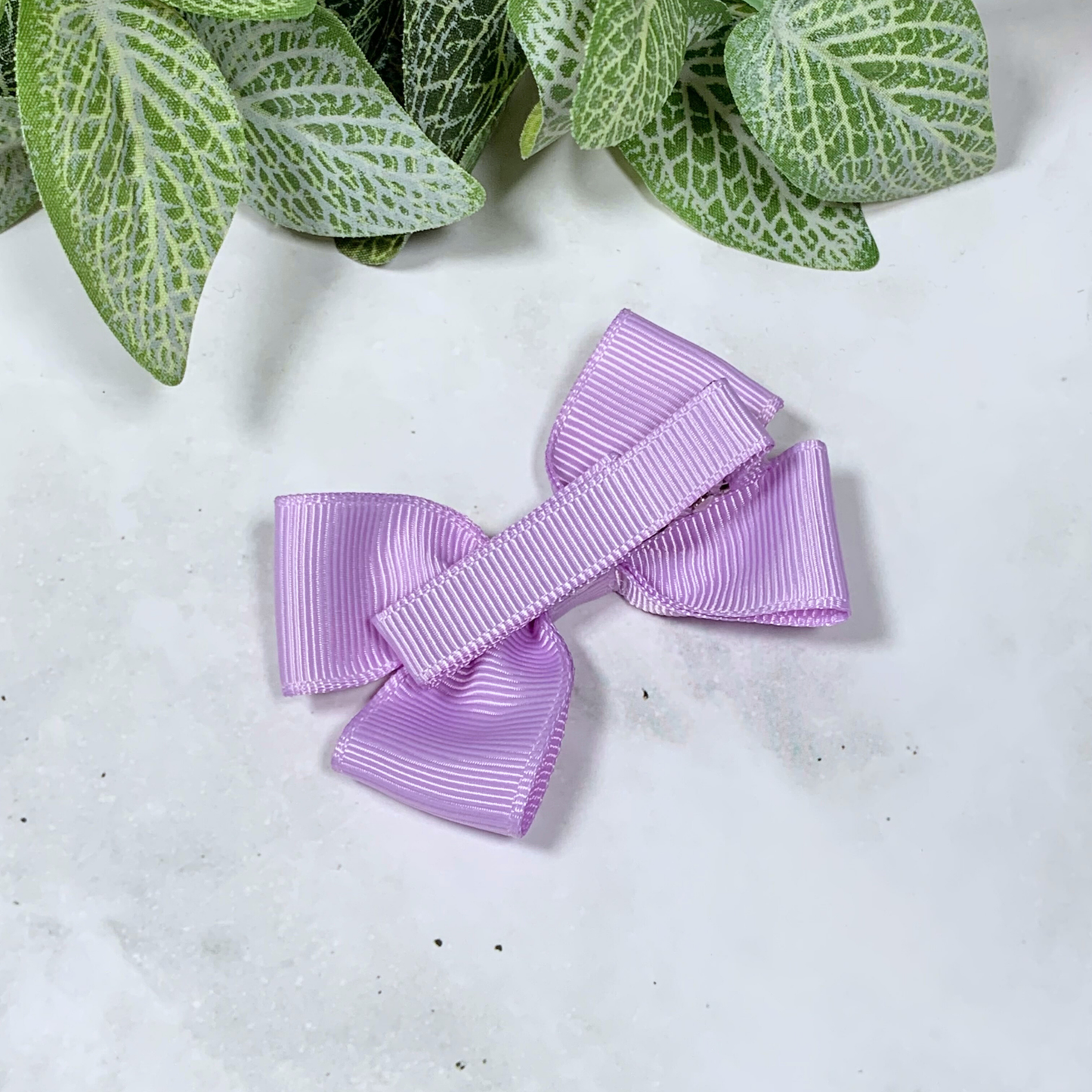 Light Orchid Small Bow Hair Clip