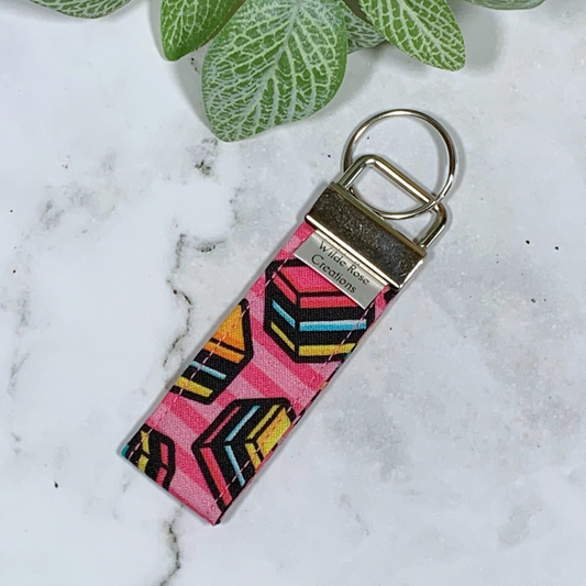 Liquorice Allsorts Fabric Keyring