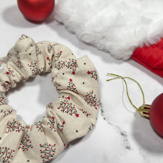 Natural Christmas Trees Regular Scrunchie