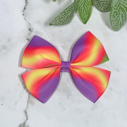 Ombre Medium Bow Hair Clip