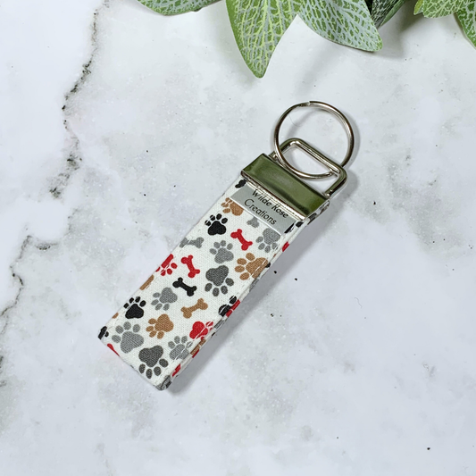 Paws Fabric Keyring