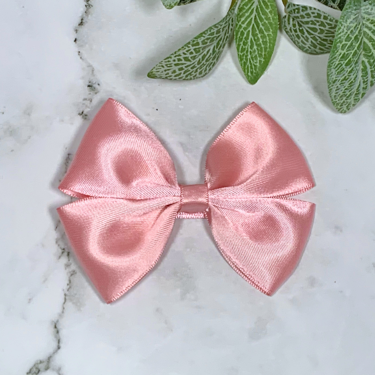 Peony Satin Medium Bow Hair Clip