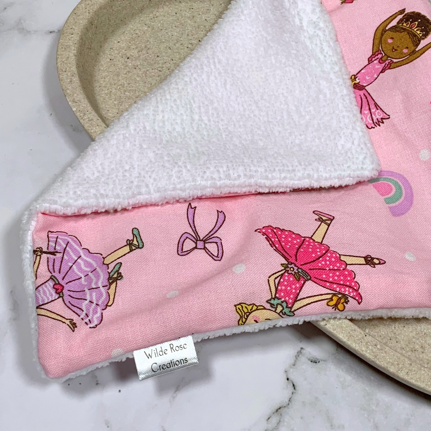 Pink Ballerina Face Washer