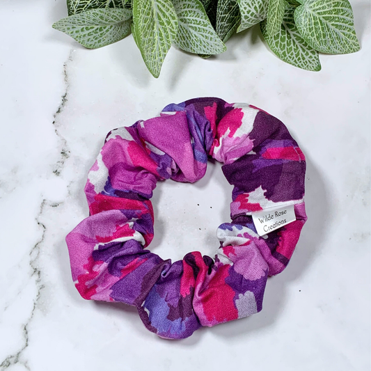 Purple Abstract Regular Scrunchie