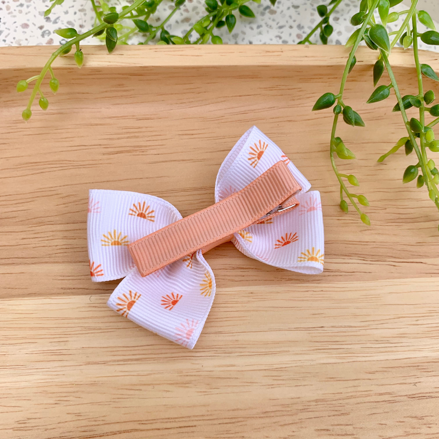 Sunrise Double Bow Hair Clip
