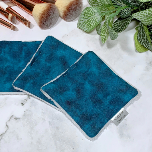 Dark Teal Makeup Wipes 3pk