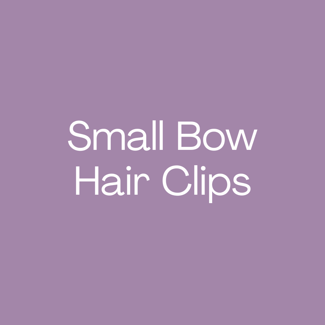 Small Bow Hair Clips