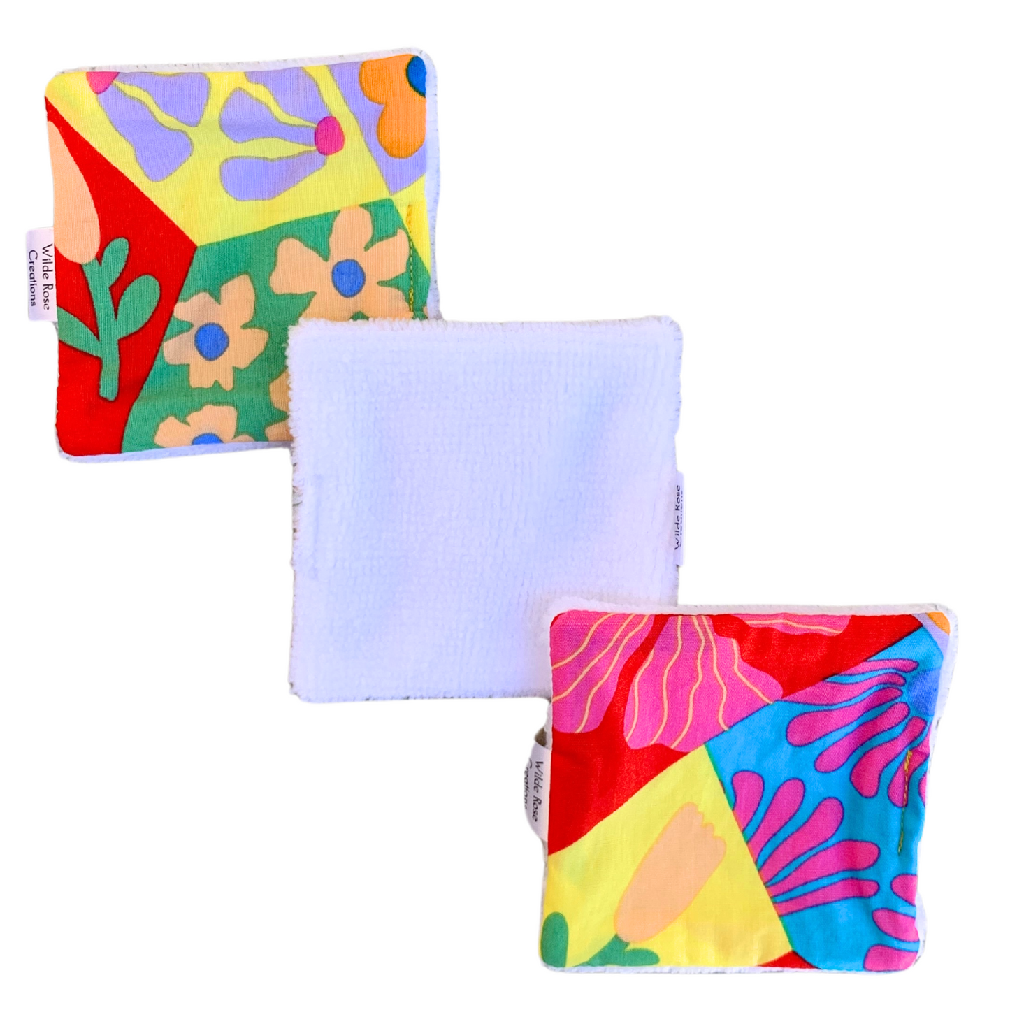 Abstract Flowers Makeup Wipes - 3pk