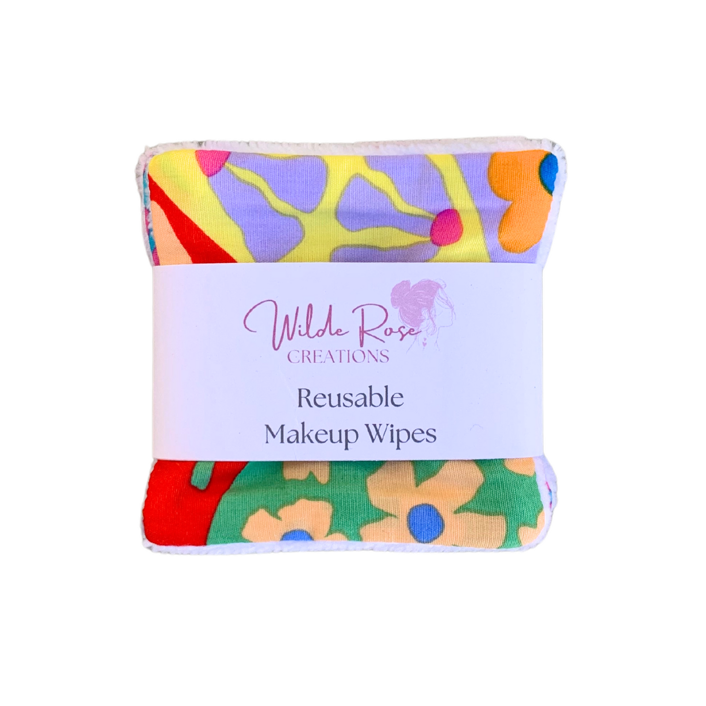 Abstract Flowers Makeup Wipes - 3pk