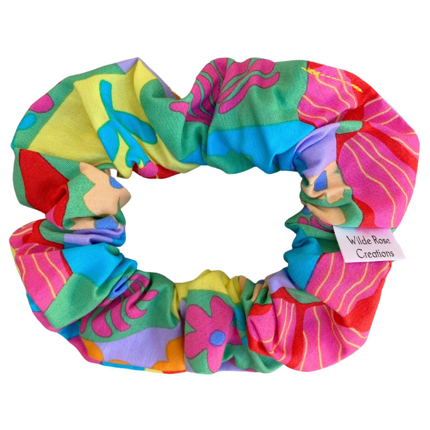 Abstract Flowers Scrunchie