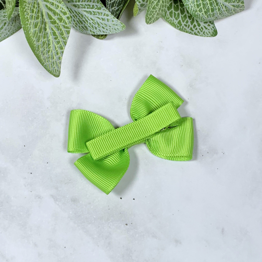 Apple Green Small Bow Hair Clip