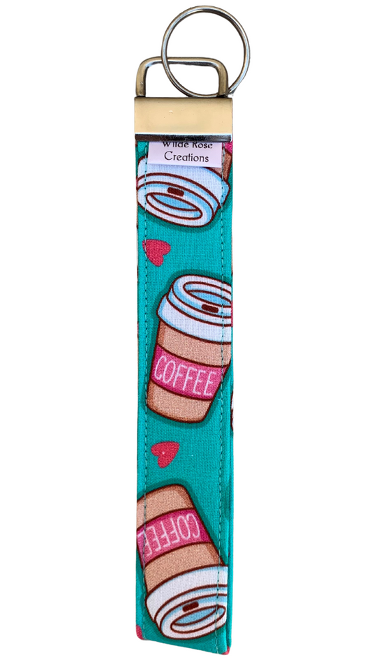 Aqua Coffee Wristlet