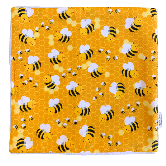 Bees Print Face Washer