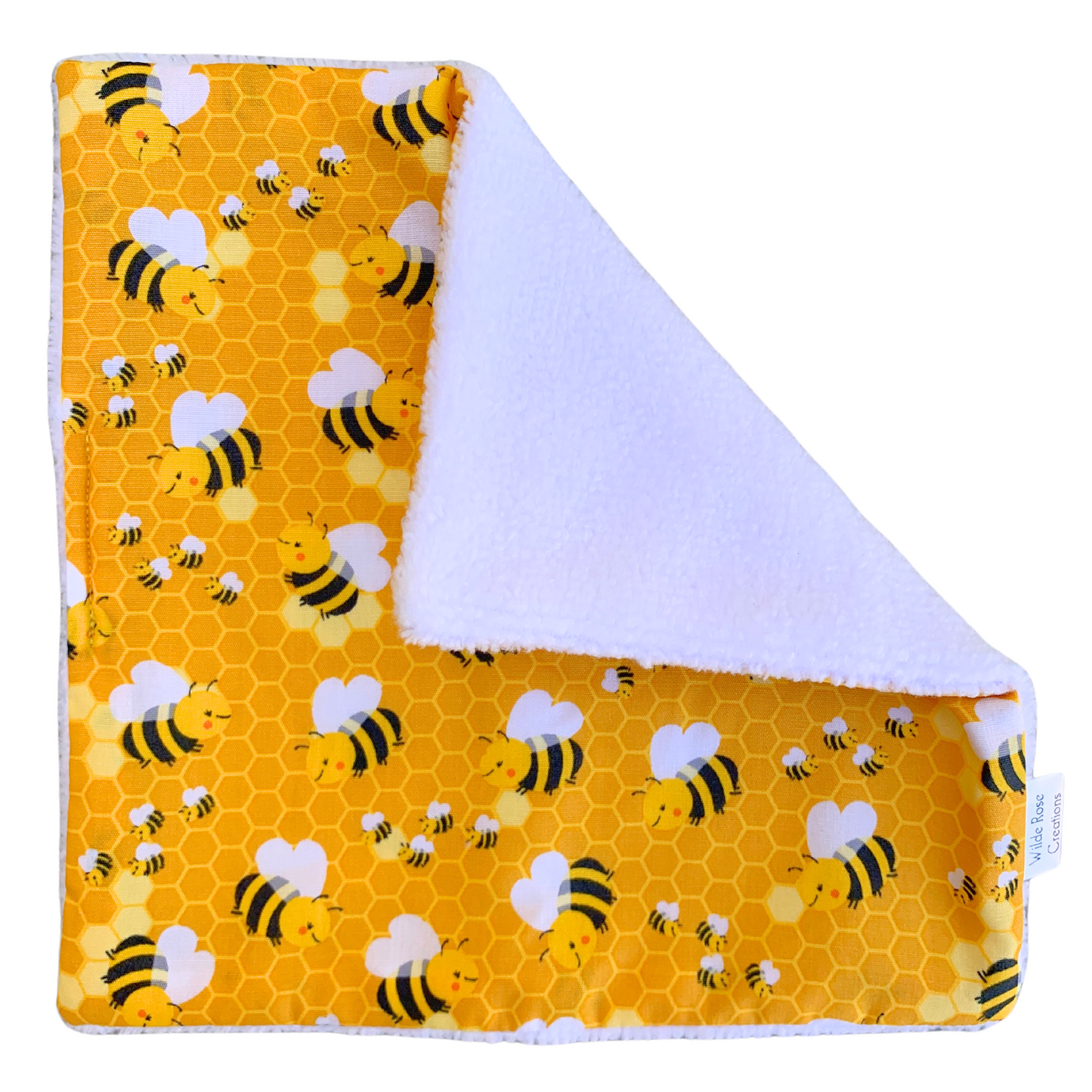 Bees Print Face Washer