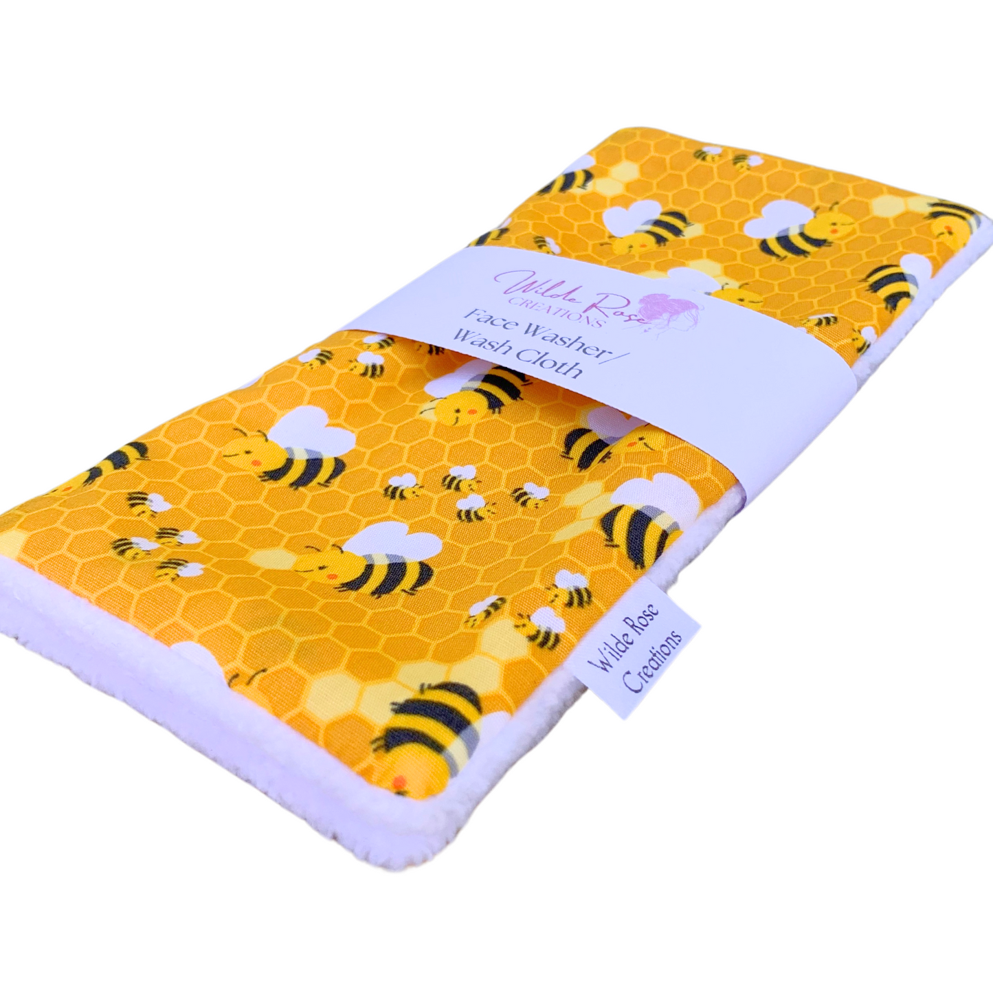 Bees Print Face Washer