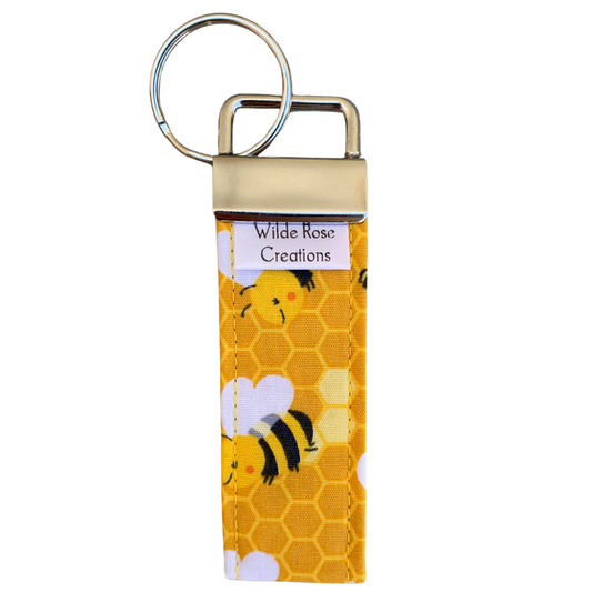 Bees Keyring