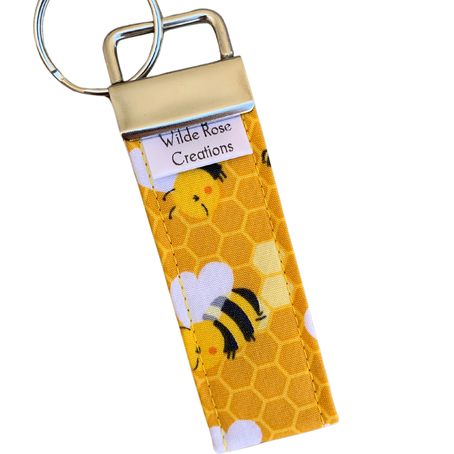 Bees Keyring