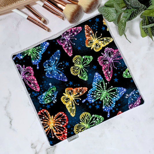 Black Butterfly Face Washer