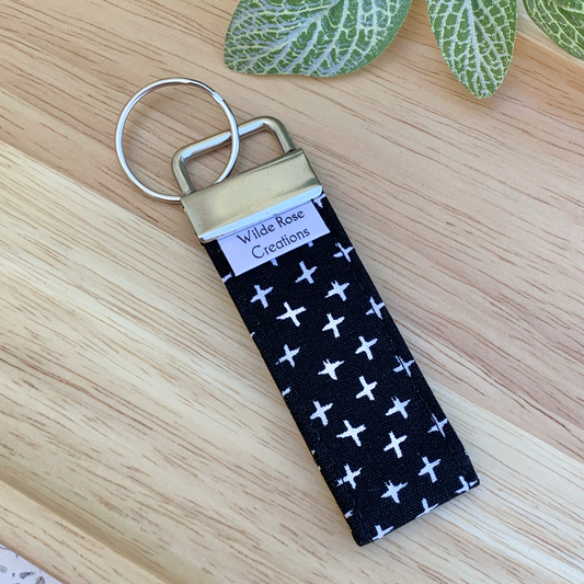 Black Crosses Keyring