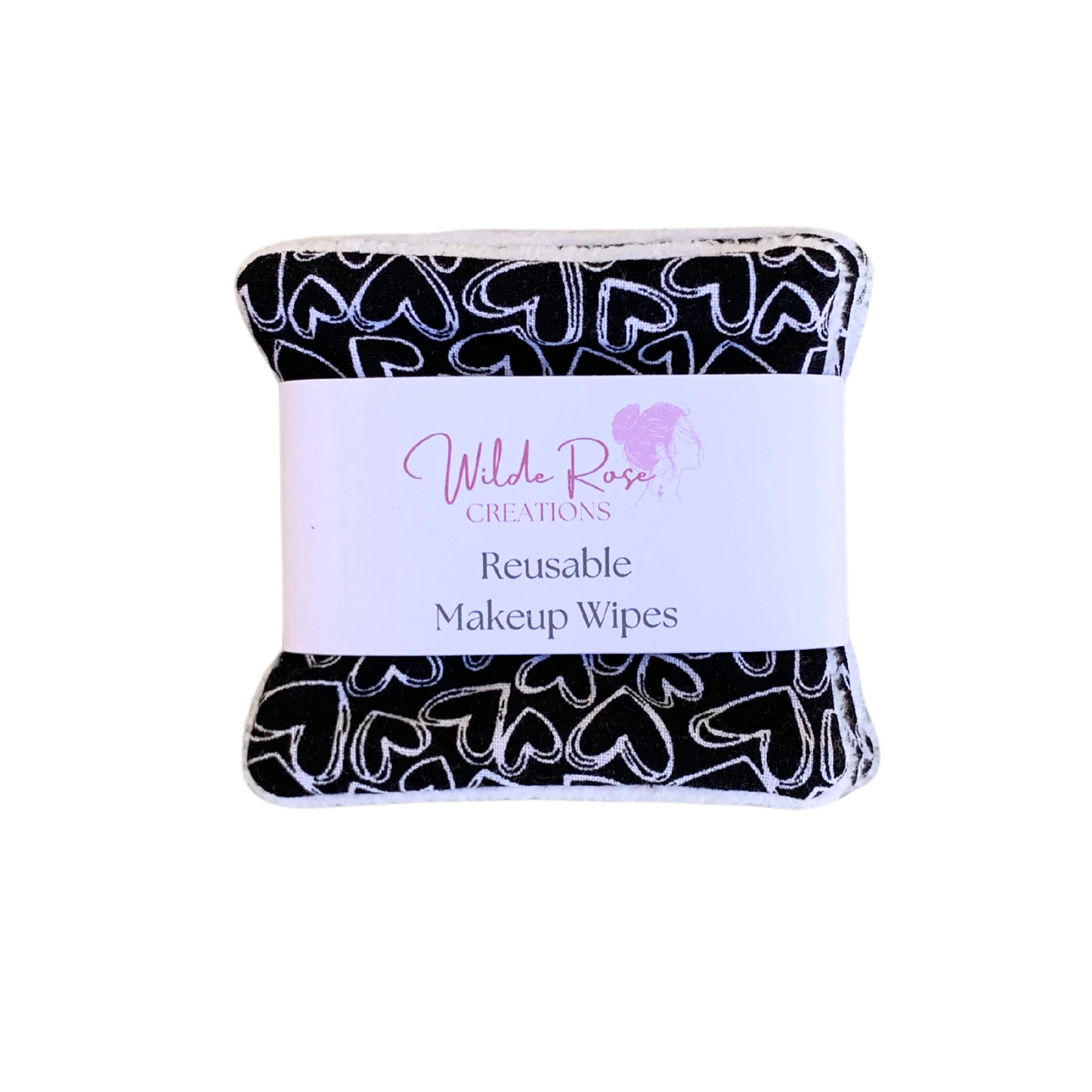 Black Hearts Makeup Wipes - 3pk