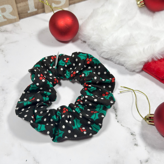 Black Holly Regular Scrunchie
