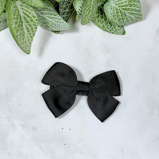 Black Small Bow Hair Clip