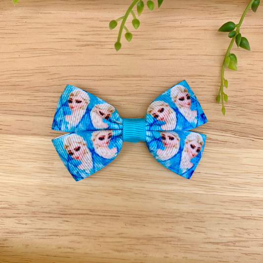 Winter Princess Double Bow Hair Clip