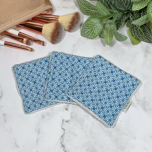 Blue Retro Makeup Wipes 3pk