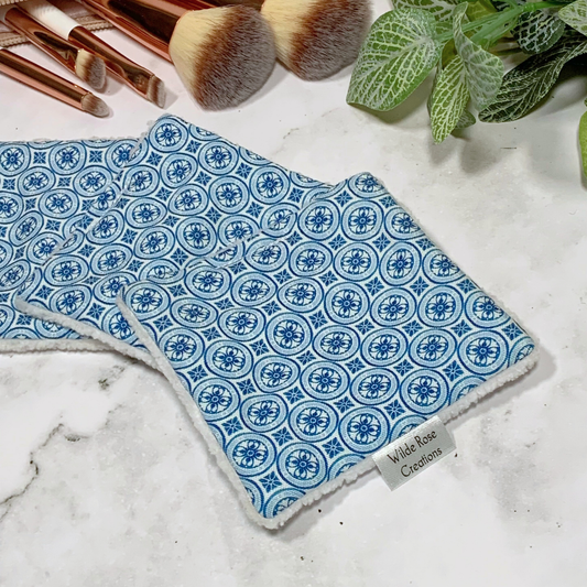 Blue Retro Makeup Wipes 3pk