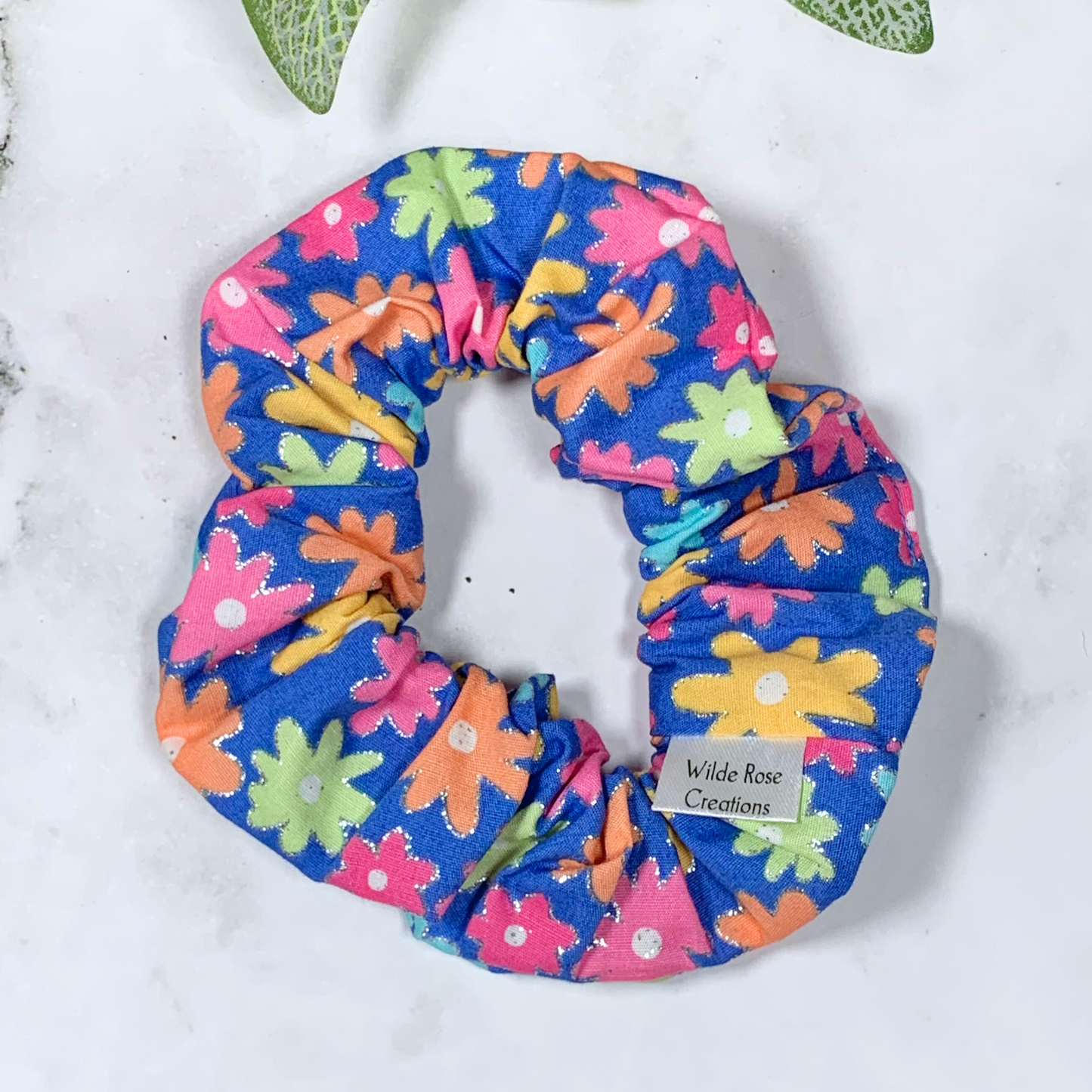 Bright Flowers Scrunchie