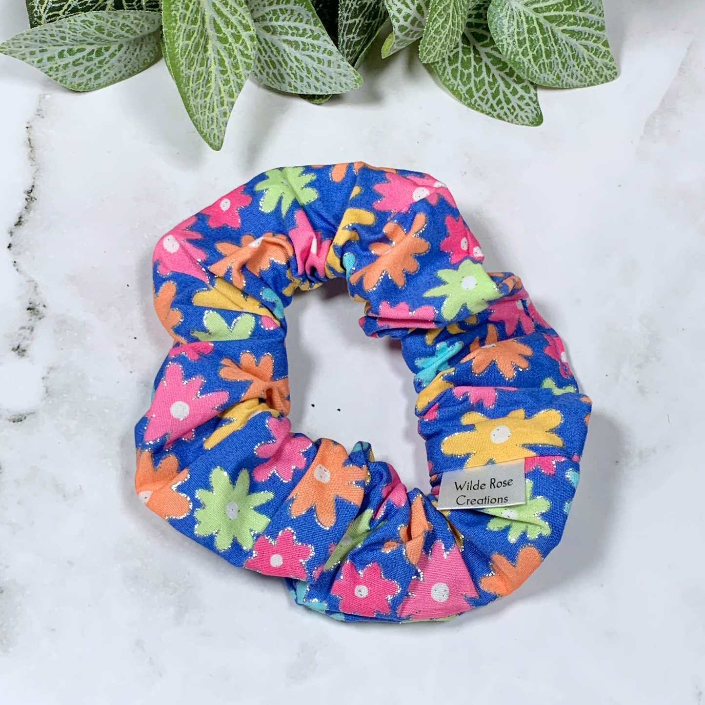 Bright Flowers Scrunchie