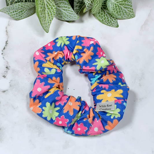 Bright Flowers Scrunchie