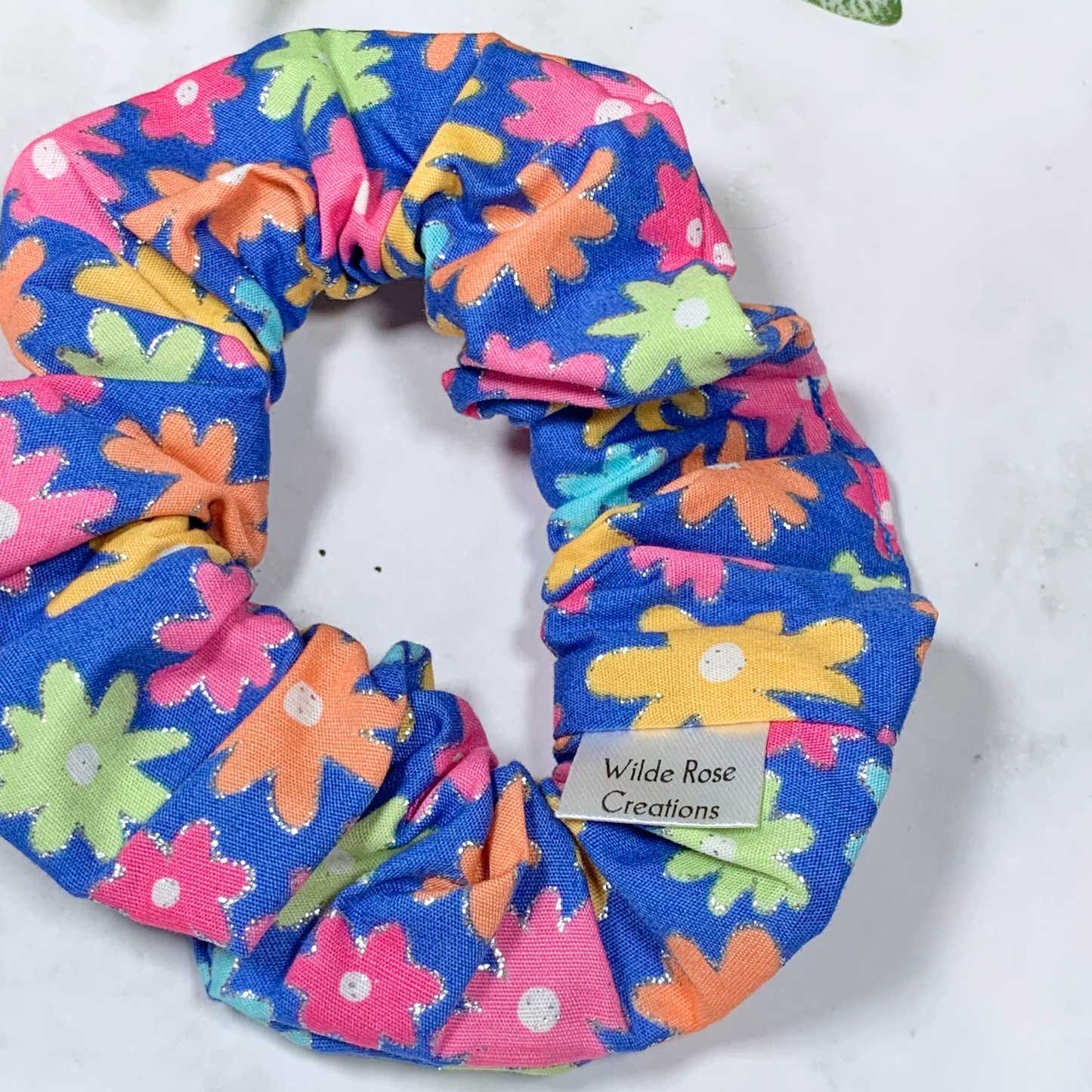 Bright Flowers Scrunchie