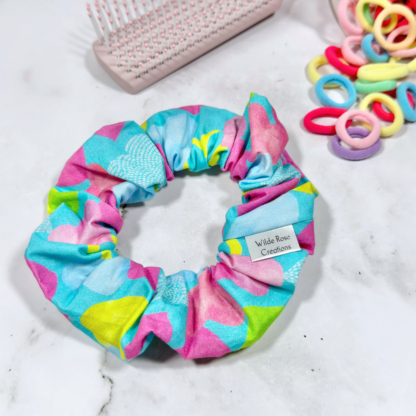 Bright Hearts Regular Scrunchie
