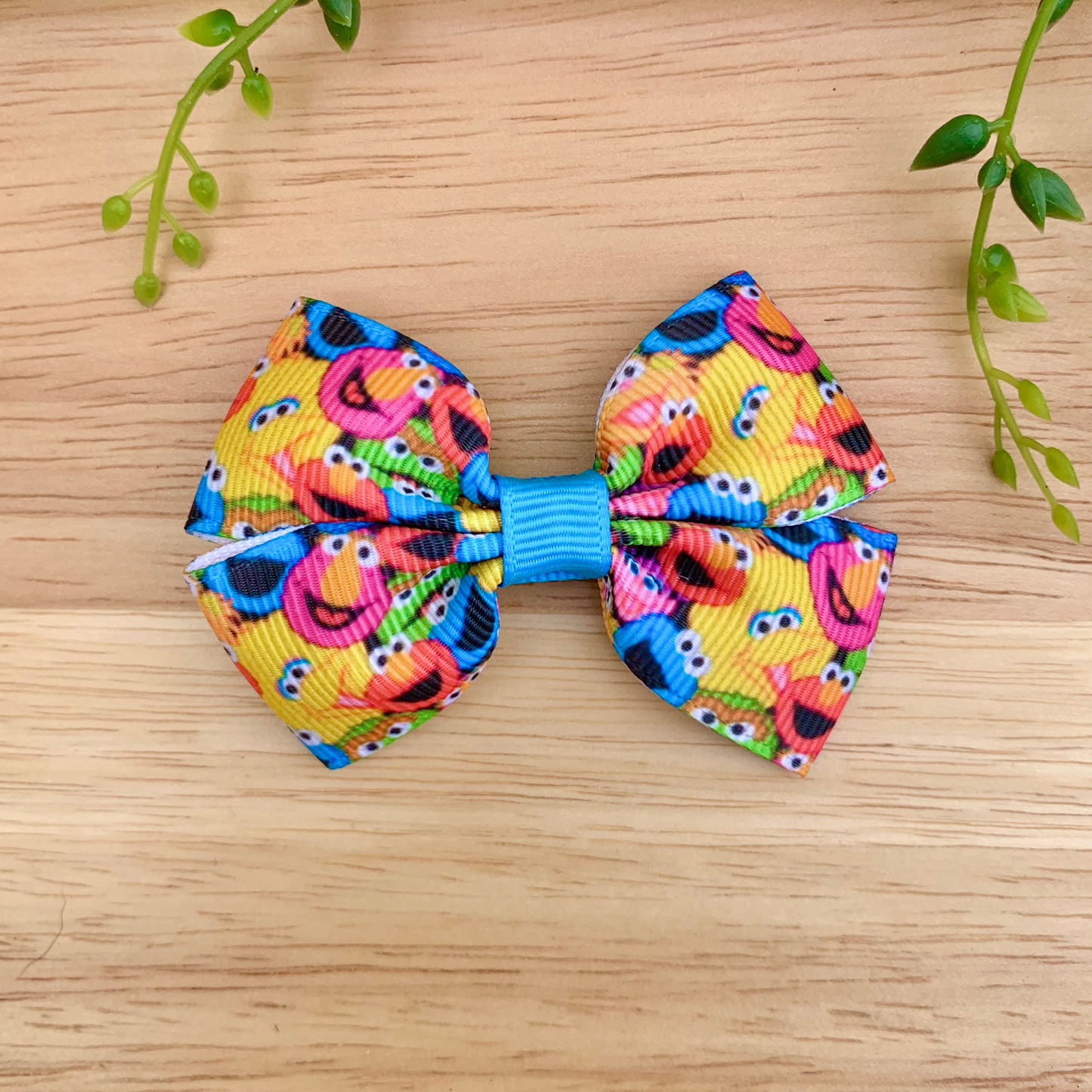 Bright Puppets Double Bow Hair Clip