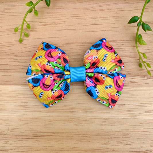 Bright Puppets Double Bow Hair Clip