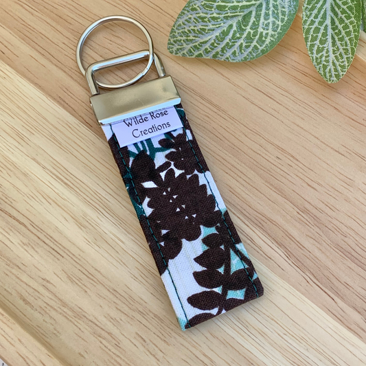 Brown Leaves Keyring