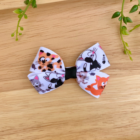Cat Double Bow Hair Clip