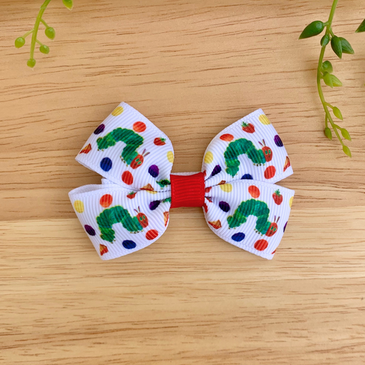 Caterpillar Double Bow Hair Clip