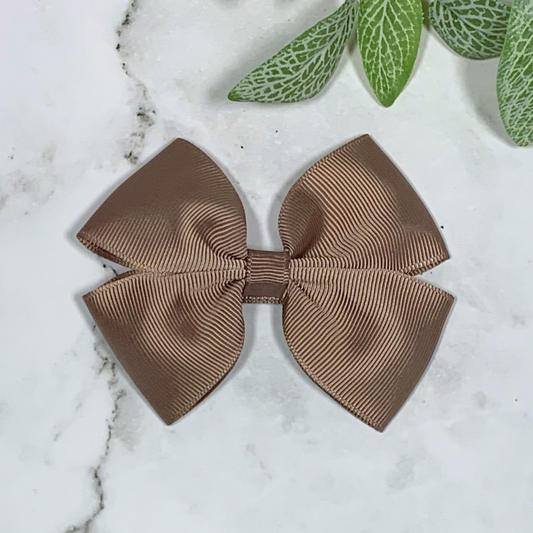 Choc Chip Medium Bow Hair Clip